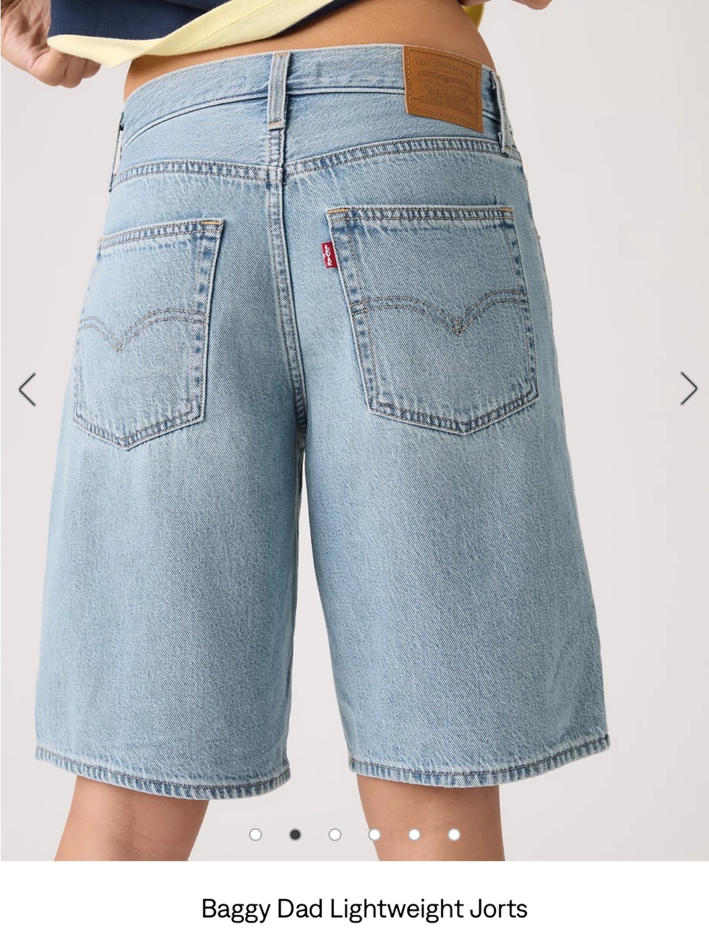 Levi's Light Blue Baggy Denim Shorts size 30